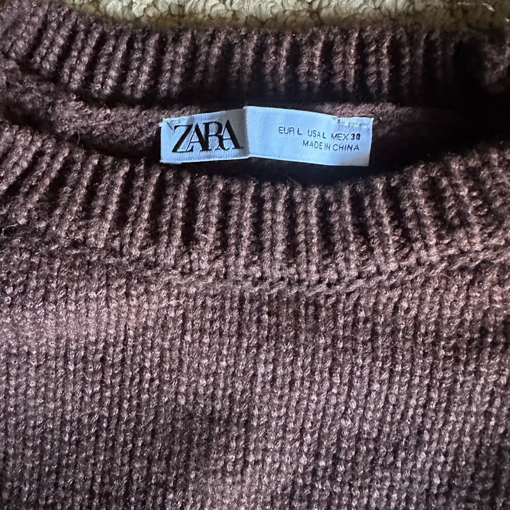 Zara Women's Dark Brown Sweater Vest - Picture 2 of 4